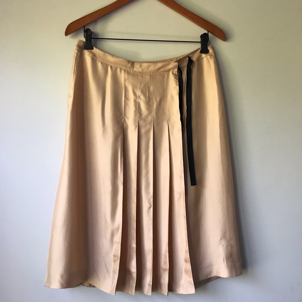 Pink Silk Prada Skirt
